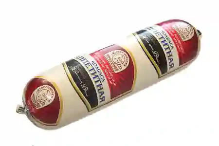 Вареное колбасное изделие. Колбаса мясная "Аппетитная" высшего  сорта