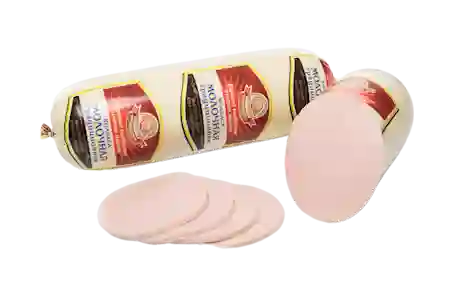 Вареное колбасное изделие  мясное. Колбаса "Молочная традиционная" высшего  сорта